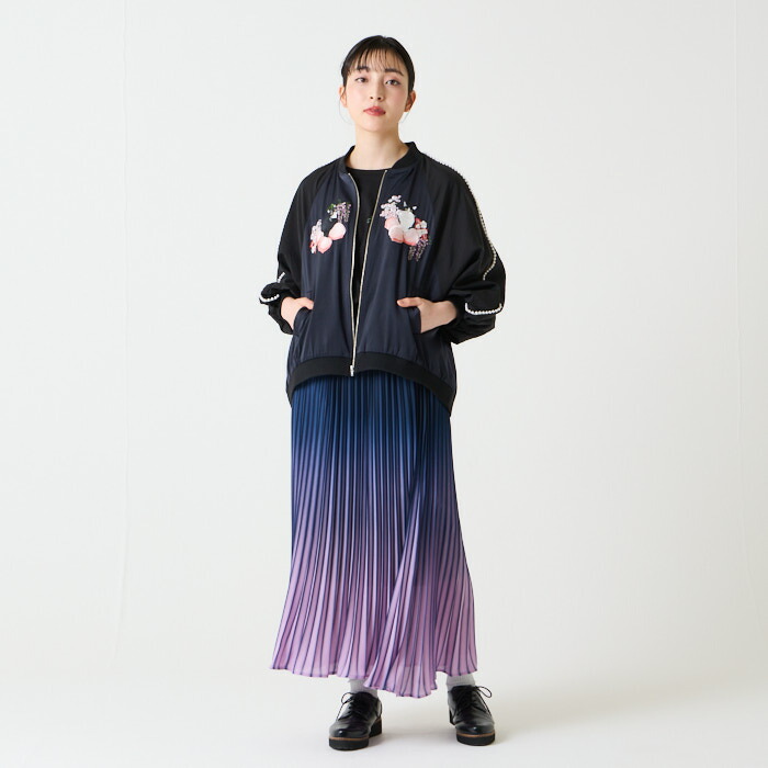 楽天市場】【セール40%オフ】桃源郷 猫刺繍スカジャン公式 ふりふ 和