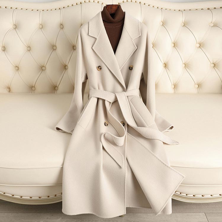 楽天市場】ウールコート ウエストベルト ラップコート テーラード