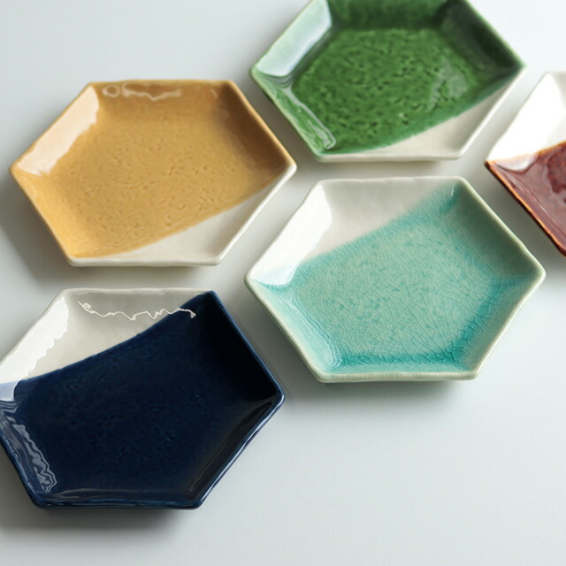 楽天市場】m.m.d. true colors line 取皿 8分掛け(取り皿 六角