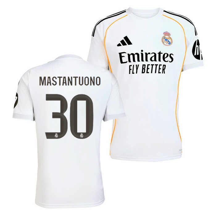 楽天市場】○レアルマドリード 25-26 ホーム 半袖 ユニフォーム No.30