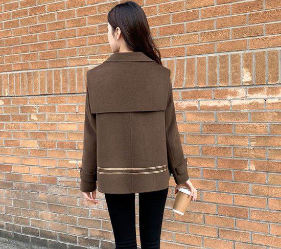 楽天市場】【取寄】ショート丈コート ジャケット セーラーカラー