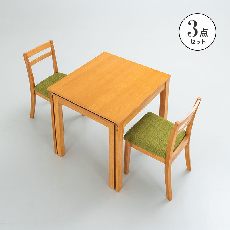 楽天市場】伸縮式ダイニングテーブル 3点セット 5点セット 伸長式