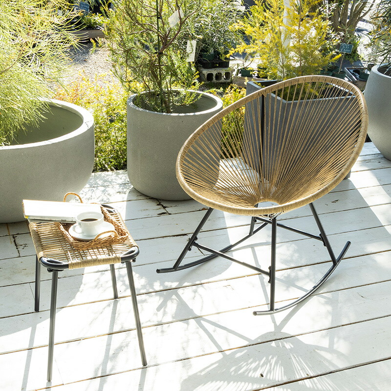 楽天市場】ガーデンチェア ロッキングチェア 1人掛け ガーデン チェア