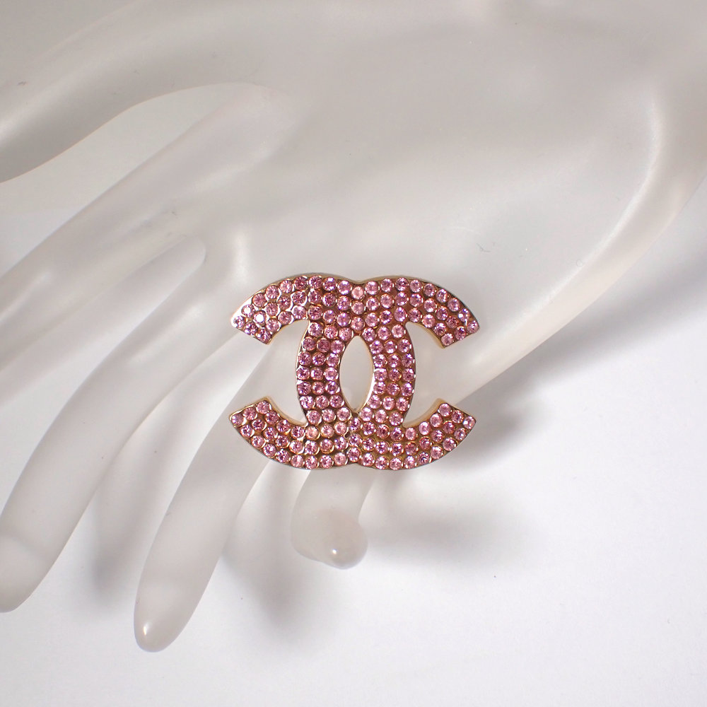 楽天市場】【中古】CHANEL/シャネル/ココマーク/ピンクラインストーン
