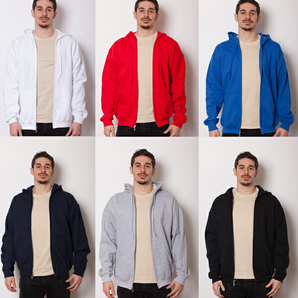 楽天市場】ジップアップパーカー GILDAN ギルダン 8oz 50/50