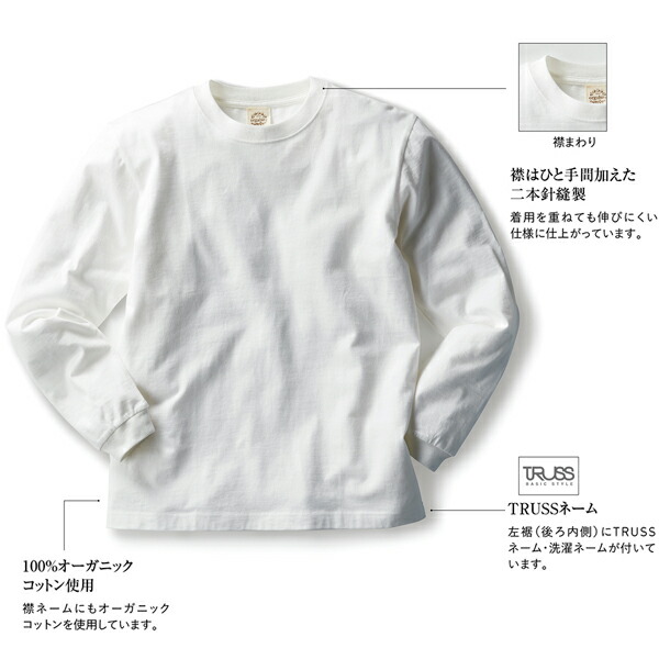 楽天市場】【S-XXL】5.3oz オーガニックコットンロングスリーブTシャツ