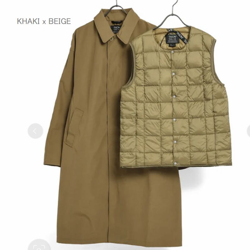 楽天市場】10％OFF TAION タイオン CR バルカラーコート(+ダウンベスト