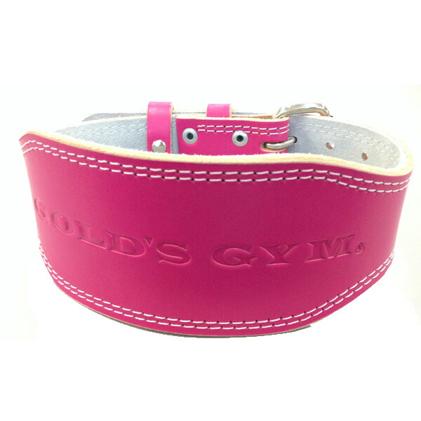 楽天市場】EXレザーベルト（ピンク XS・Sサイズ）[GOLD'S GYM_G