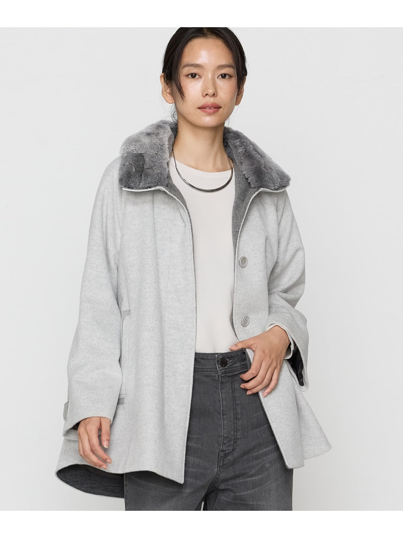 楽天市場】アンゴラウール Aラインショートコート K.T KIYOKO TAKASE