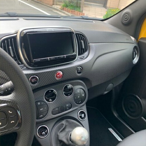 アバルト595 esseesse純正インパネパネルカーボン右ハンドル