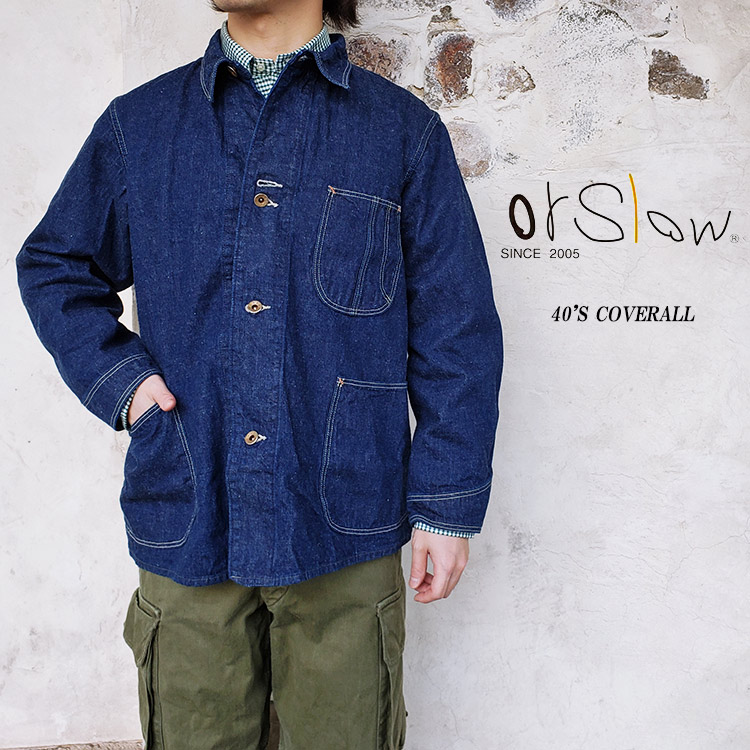 楽天市場】orSlow オアスロウ 01-6150 40'S COVERALL カバーオール