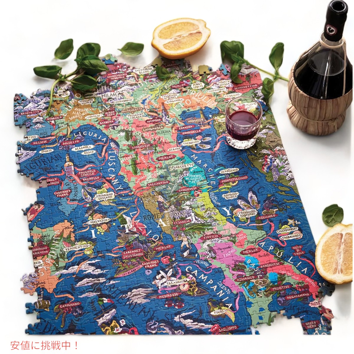 楽天市場】イタリアワイン ジグソーパズル 1000ピース Italy Wine