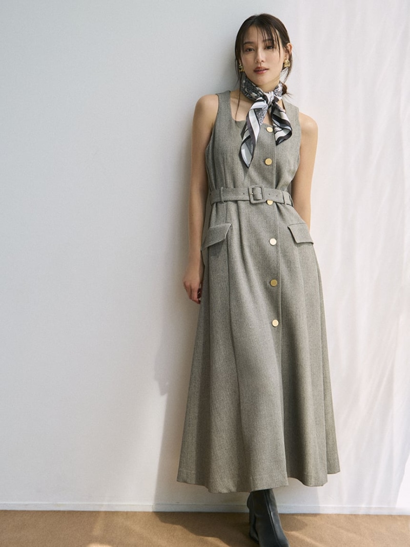 楽天市場】【SALE／50%OFF】ダブルヘリンボーンジレワンピース FRAY