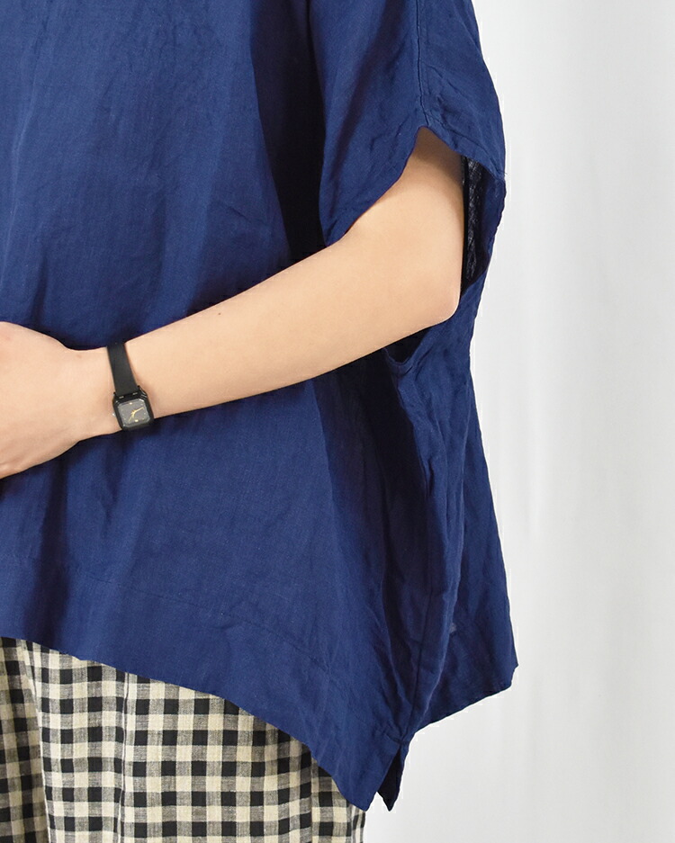 楽天市場】ICHI Antiquites インディゴ リネン プルオーバー イチ