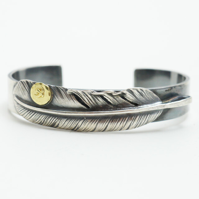 楽天市場】goro's(ゴローズ) 特大フェザー金メタル付きバングル エンド