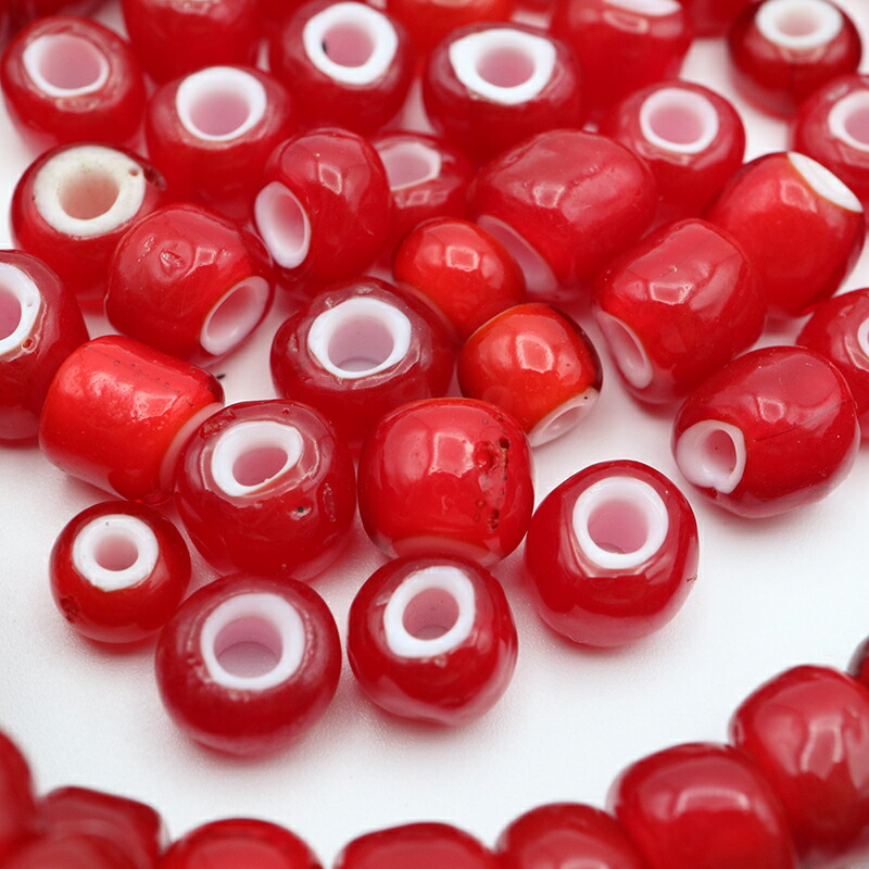 楽天市場】オールド アンティーク ホワイトハーツビーズ一連分セット