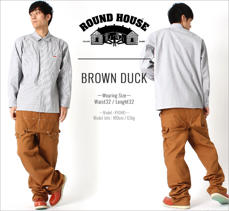 楽天市場】ROUND HOUSE ラウンドハウス オーバーオール メンズ 大きい