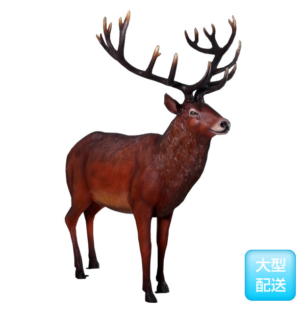 楽天市場】FRPアニマルオブジェ 堂々とした雄鹿置物 動物 シカ しか