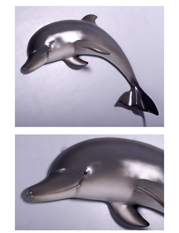 楽天市場】FRPアニマルオブジェ イルカ・壁掛け用置物 動物 魚 海豚