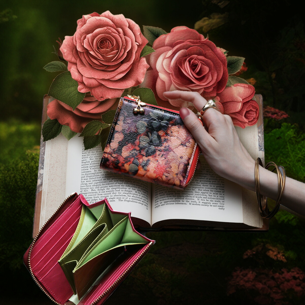 楽天市場】扉を開けて。不思議の花の森の中。飛び出す絵本のような二