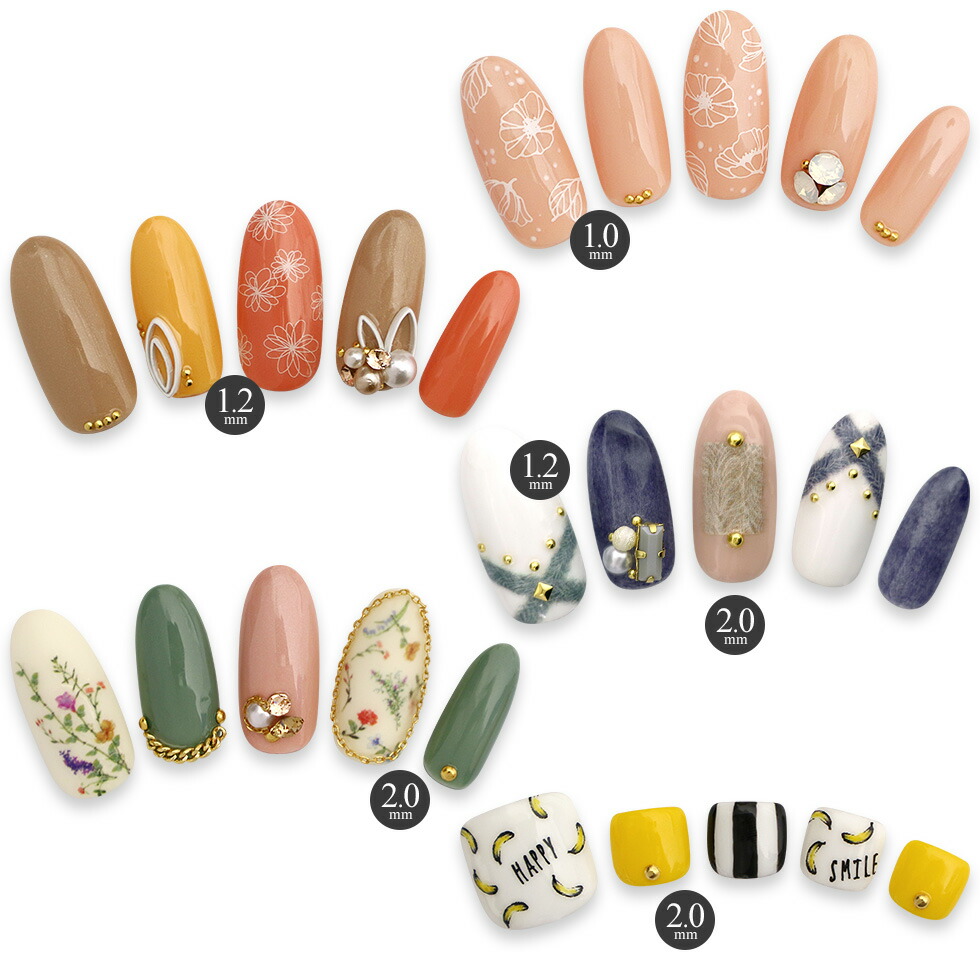 楽天市場】LIFEBEAUTY ライフビューティー ネイルパーツ メタル