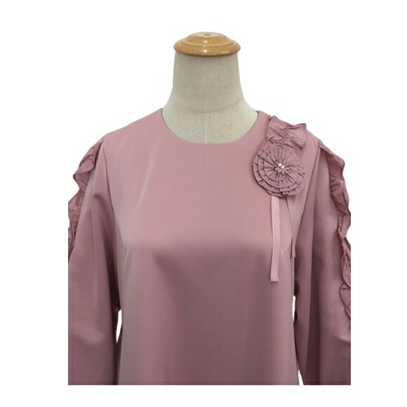 楽天市場】スーパービューティー ワンピース袖フリル ダンボールニット