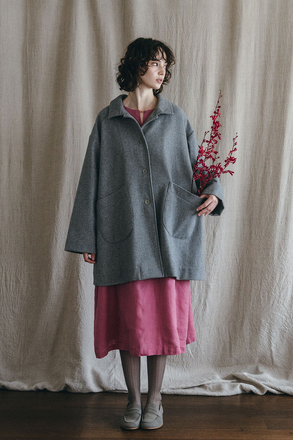 楽天市場】フォグリネンワーク ズィエマ スタンドカラーコート ウール