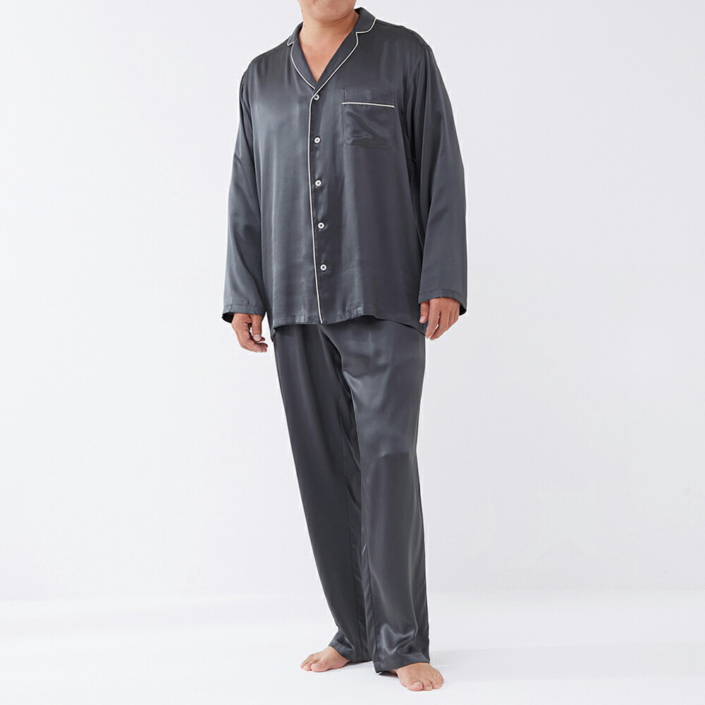 楽天市場】グンゼ パジャマ シルク100％ 長袖 長パンツ メンズ 年間 腰