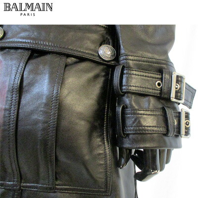 楽天市場】バルマン BALMAIN メンズ レザーコート ラムレザー トレンチ