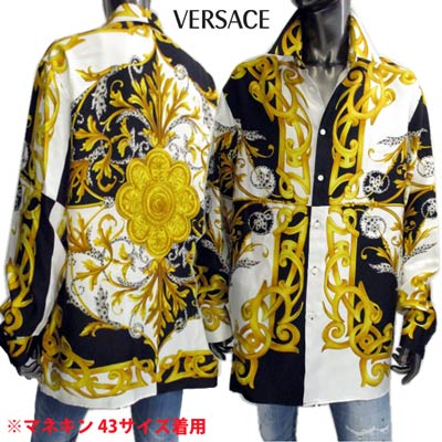 楽天市場】ヴェルサーチ VERSACE メンズ トップス シャツ 長袖 ロゴ