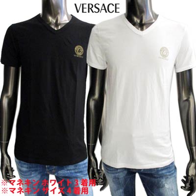 楽天市場】ヴェルサーチ VERSACE メンズ トップス Tシャツ 半袖 ロゴ V
