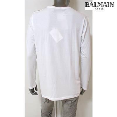 楽天市場】バルマン BALMAIN メンズ トップス ロンT 長袖 ロゴ 2color