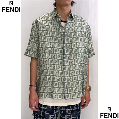 楽天市場】フェンディ FENDI カジュアルシャツ メンズ 半袖 トップス