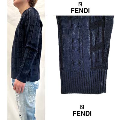 楽天市場】フェンディ FENDI セーター ニット メンズ トップス 全体FF