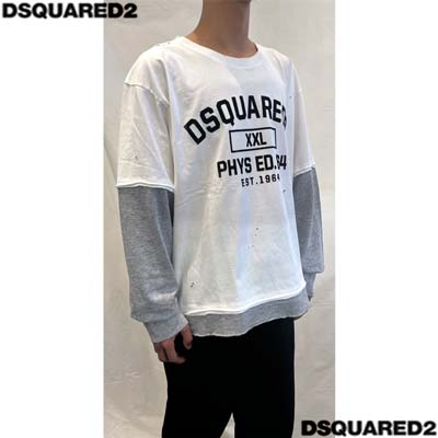 楽天市場】DSQUARED2 ディースクエアード ロンT 長袖Tシャツ メンズ