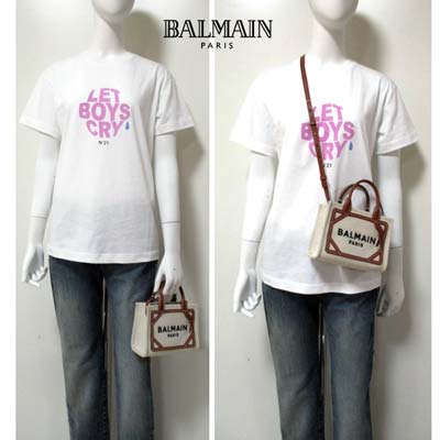 楽天市場】バルマン BALMAIN レディース 鞄 トートバッグ フロント刺繍