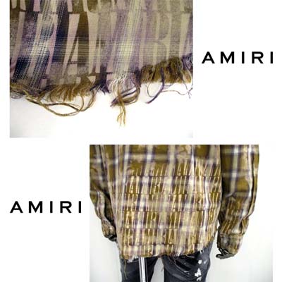 楽天市場】アミリ AMIRI メンズ カジュアルシャツ 長袖 チェック柄