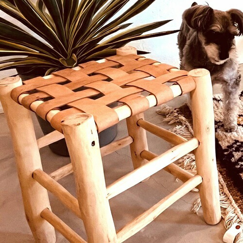 楽天市場】「オレンジツリーの本革スツール ナチュラル・ブラック