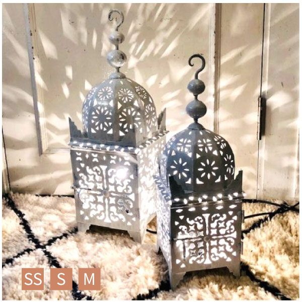 楽天市場】モロッコランタン 3サイズ ｢モスク ホワイト SS/S/M