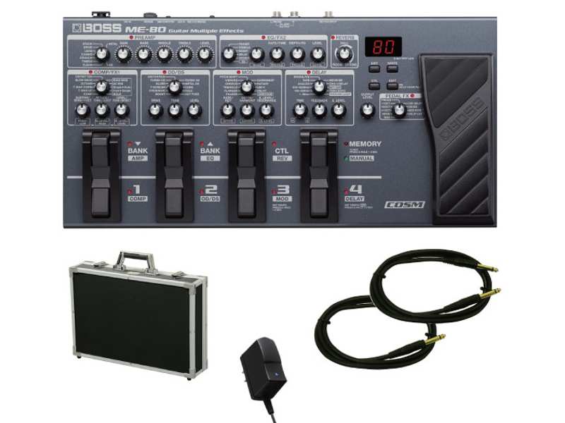 楽天市場】BOSS ( ボス ) ME-80 【エフェクターボード+シールド3mx2本+