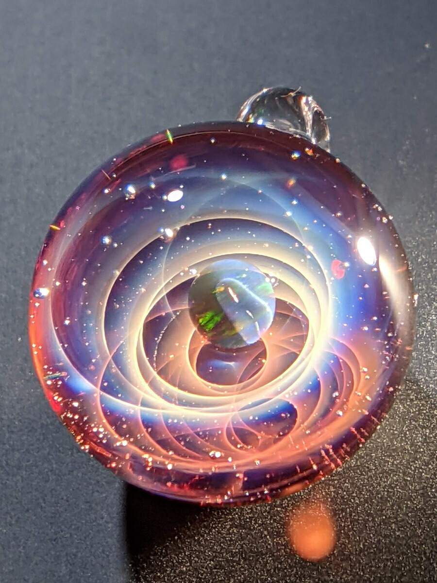 楽天市場】【新作】ガラスペンダント 赤 宇宙ガラス Mars 宇宙