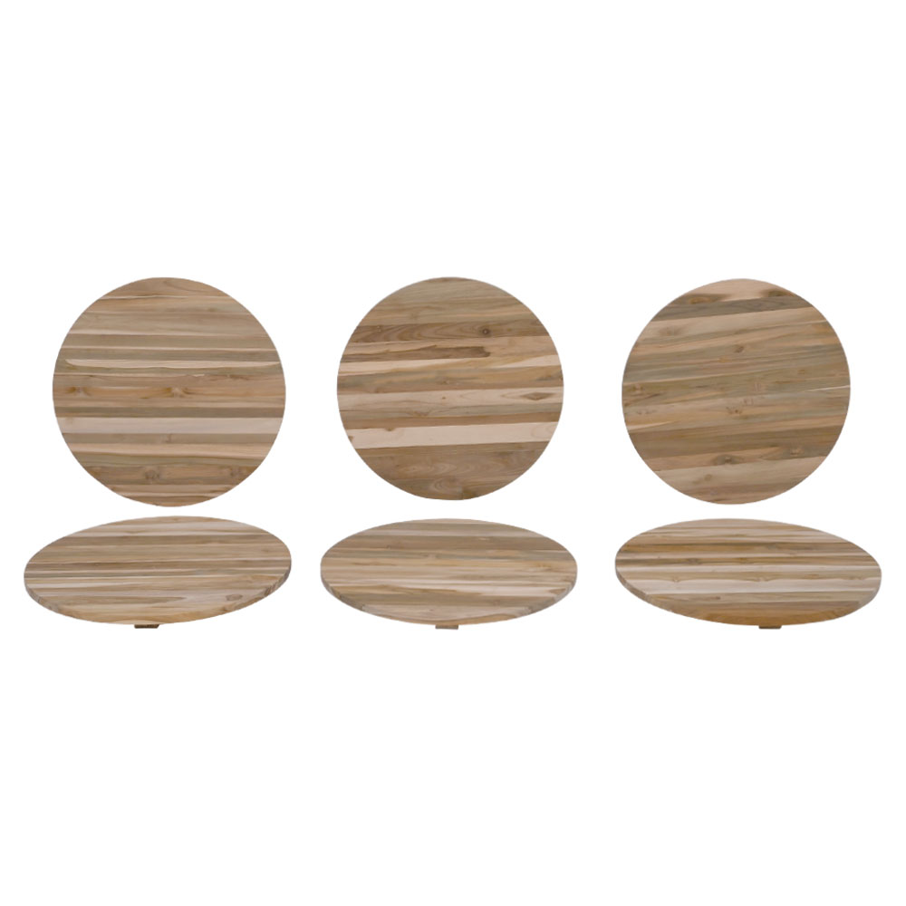 楽天市場】ストライプ チーク テーブルトップ ラウンド (Φ600)【 直径