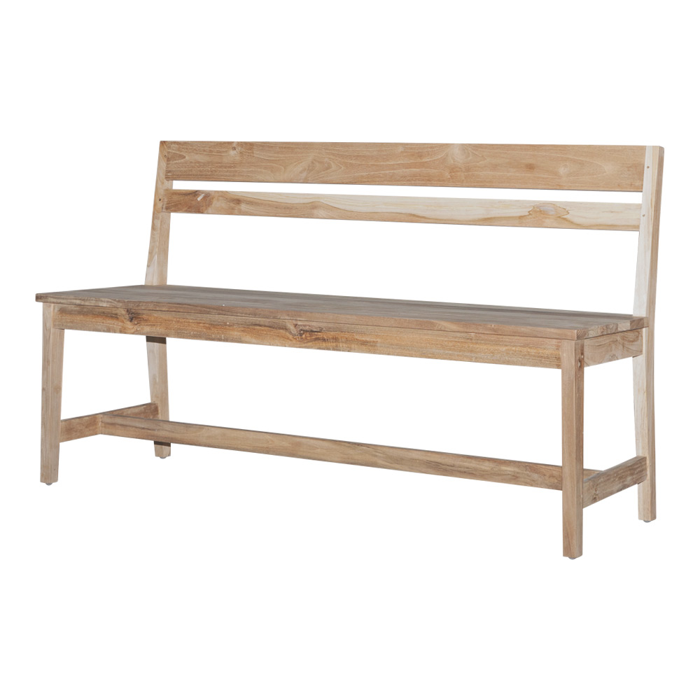 楽天市場】リクレイムド チーク バックレスト ベンチ (1450)[送料区分