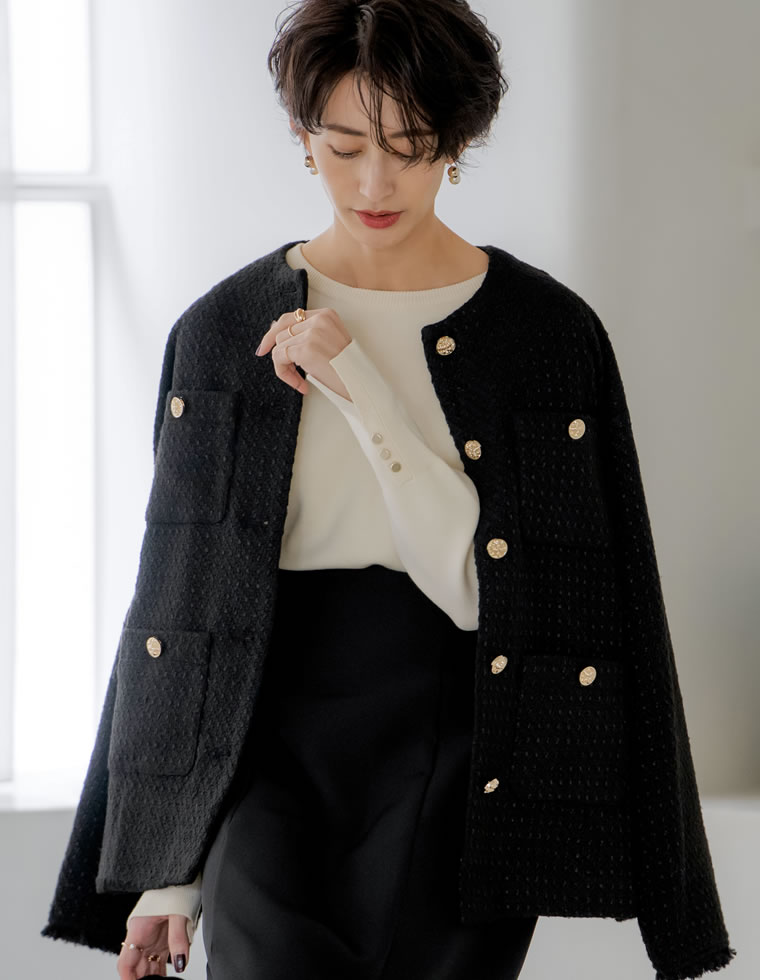 楽天市場】【限定！20%OFFクーポンで5999円】ツイードフリンジノー