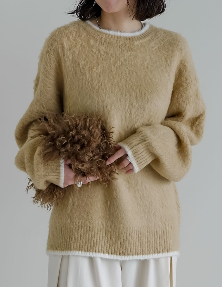 楽天市場】【限定！20%OFFクーポン×FAIRで4499円】配色モヘアライク