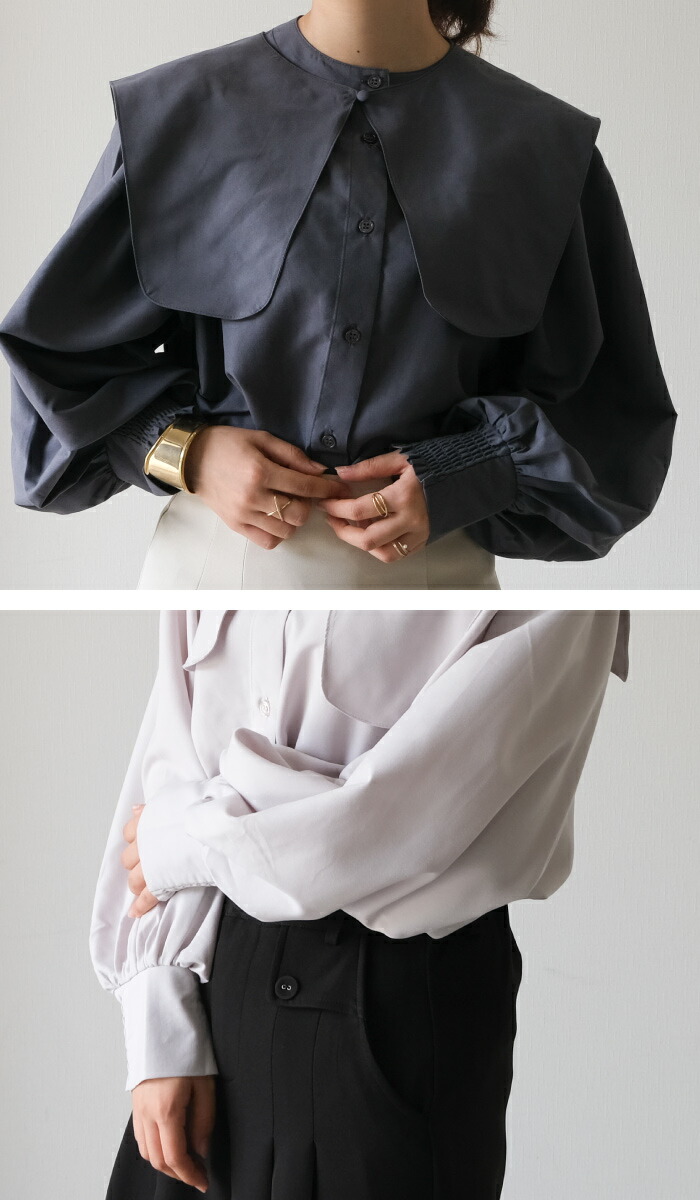 楽天市場】取り外し可能襟付きブラウス トップス シャツ レディース 春