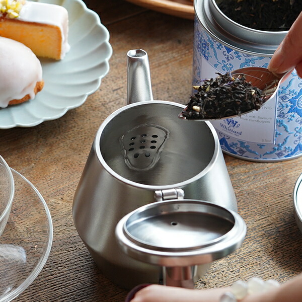 楽天市場】仔犬印 ティーポット 2人用 急須 16oz オールステンレス