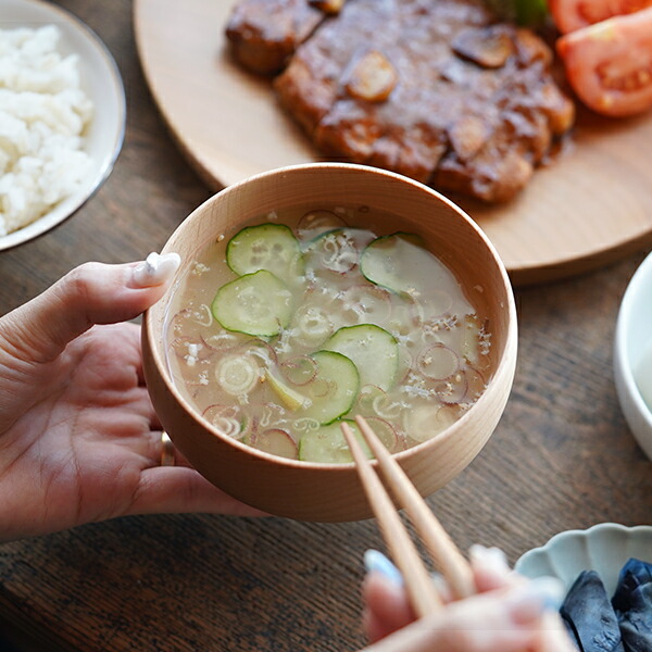 楽天市場】薗部産業 めいぼく椀 中 ぶな 汁椀 木製 国産 天然木 日本製