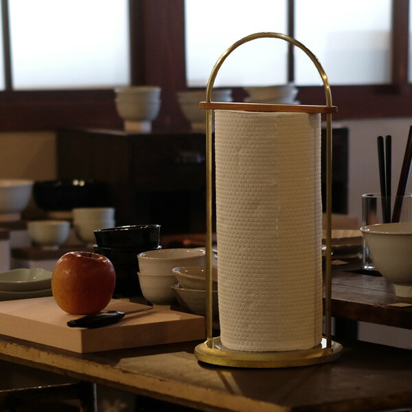 楽天市場】FUTAGAMI 鋳肌キッチンペーパーホルダー 大 真鍮 真鍮鋳肌