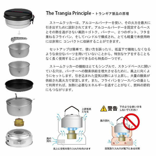 楽天市場】trangia トランギア ストームクッカーS・ブラックバージョン
